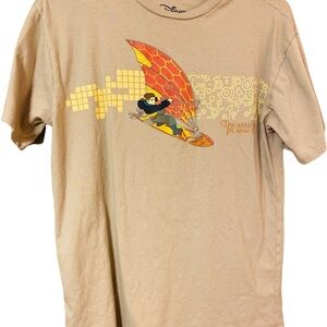 Disney Treasure Planet Graphic Tee - Tan and Orange
